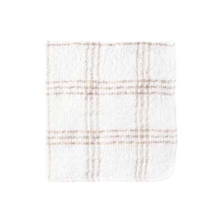 Ritz Value Basics Check Dish Cloth White Ground/Natural Putty Check, PK12 9628285